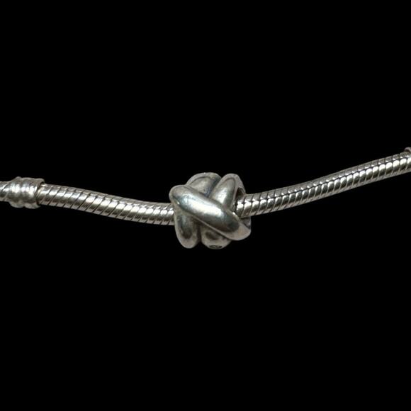 Authentic Pandora champagne swirl Sterling silver 925 charm - Picture 2 of 2